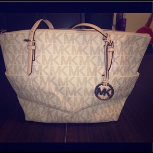 MK Vanilla Jet Set Tote